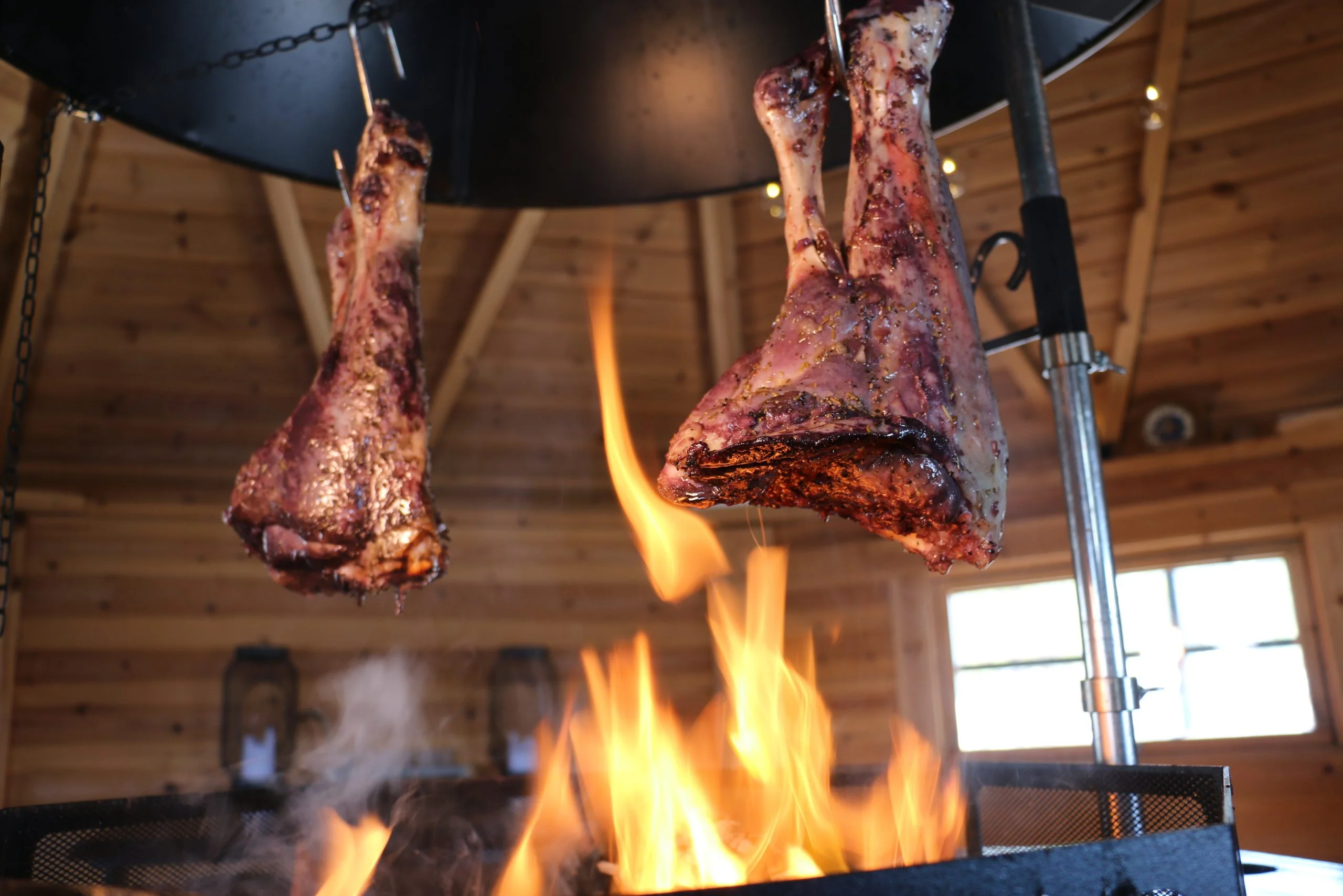 Hakenset zum Grillen - Überm Feuer grillen