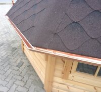 Dachrinne Kupfer inklusive Ablauf